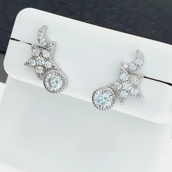 925 sterling silver luxury CZ earrings for women/girls, Best forRJUS2172